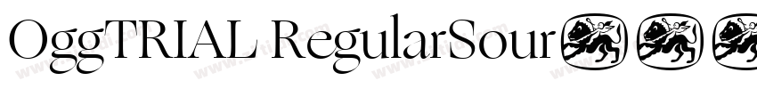 OggTRIAL RegularSour字体转换